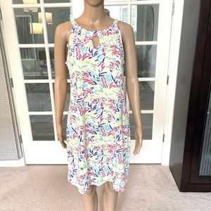 Lulu B comfy SPF beach dress w/keyhole neck Sz L